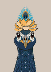 Pfau «Coco» Postkarte